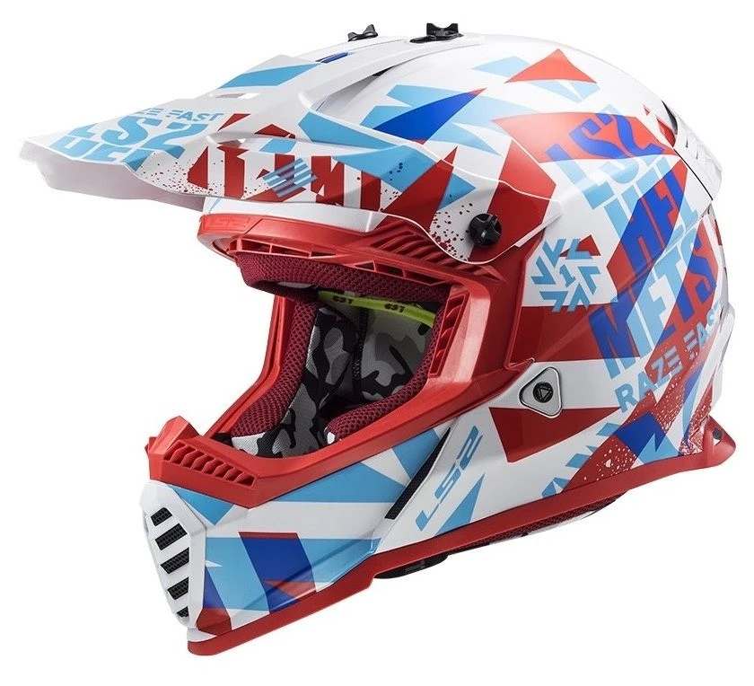Richa MX437 Fast EVO Funky Motorhelm 1 Richa MX437 Fast EVO Funky Motorhelm