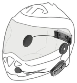 Richa U-COM 4 Bluetooth Headset 7 Richa U-COM 4 Bluetooth Headset -Dainese Winkel 027952 000 3 Interphone UCOM4 Single Bluetooth Headset